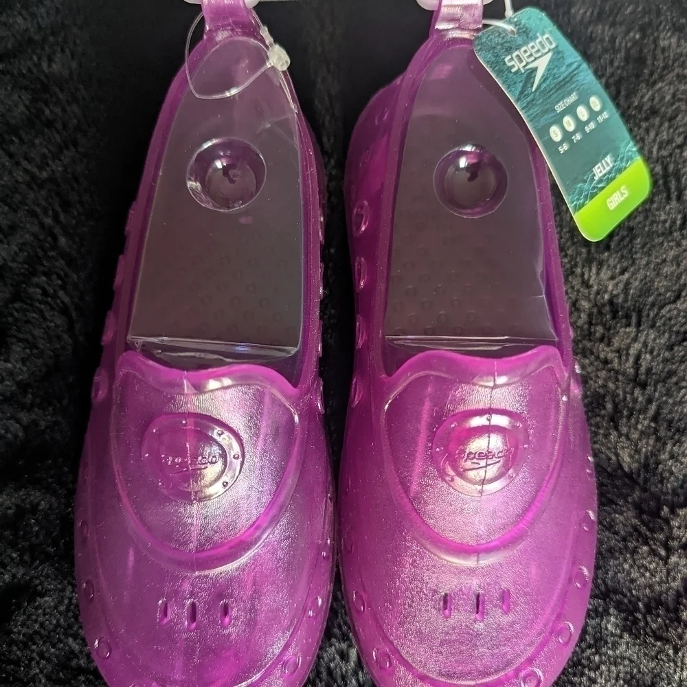 Kids Purple Jelly Aquatic Shoes
